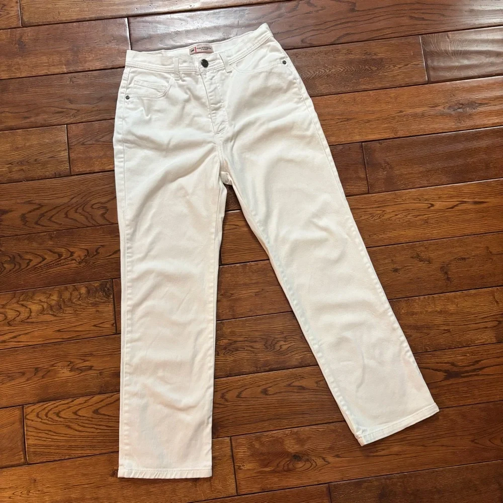 Lee White Straight Leg Ankle Length Jeans - Picture 3 of 12